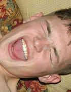 Cum Splashed Boy Jeremiah at JizzAddiction